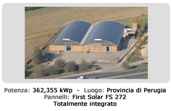 Vai alla pagine degli impianti realizzati da Test Energia