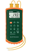 Extech Dual input thermometer with alarm